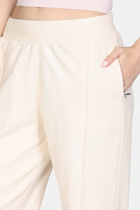 Zivame Knit Cotton Loungewear Bottom - Butter Cream — thumbnail 7